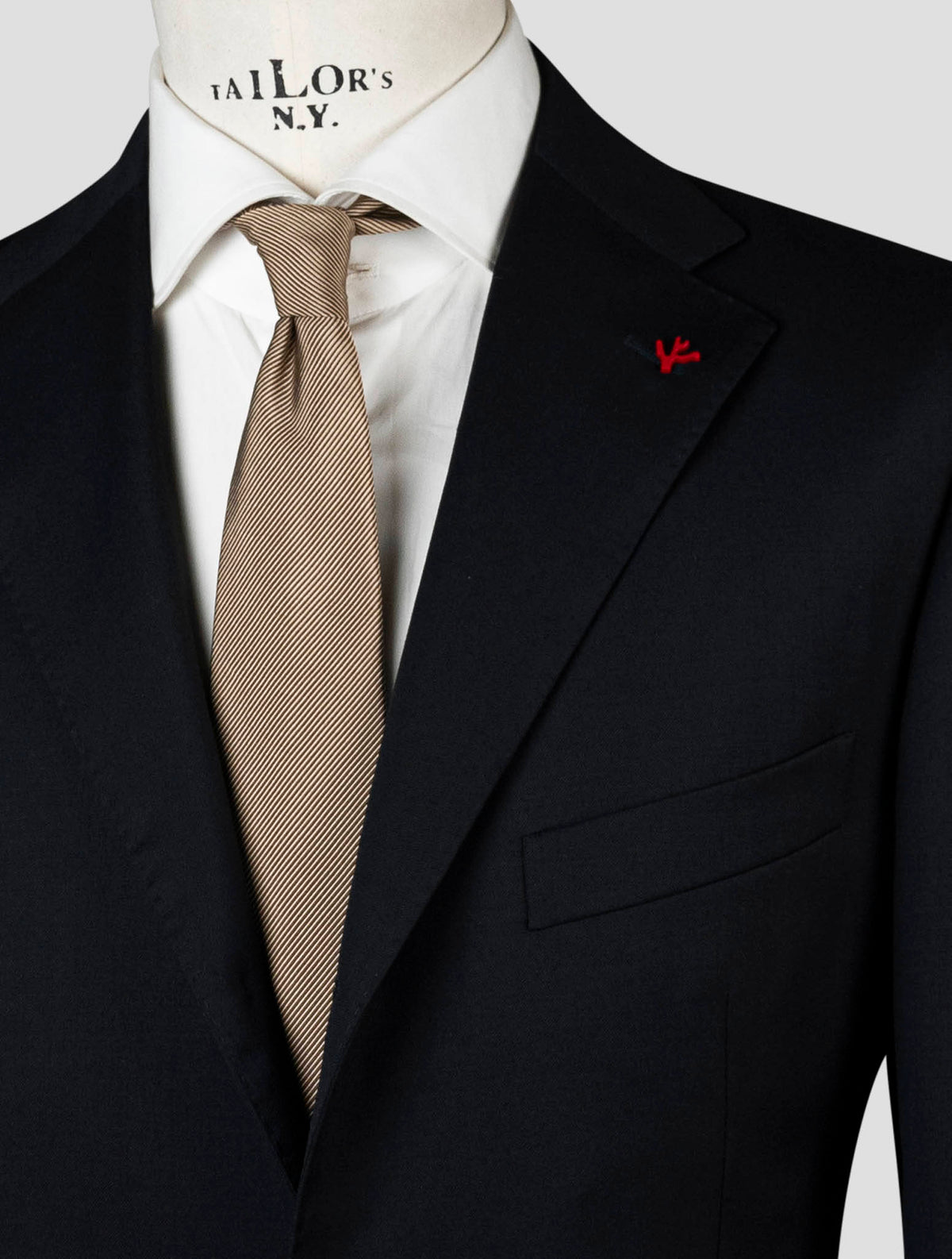 Isaia Black Wool Blazer