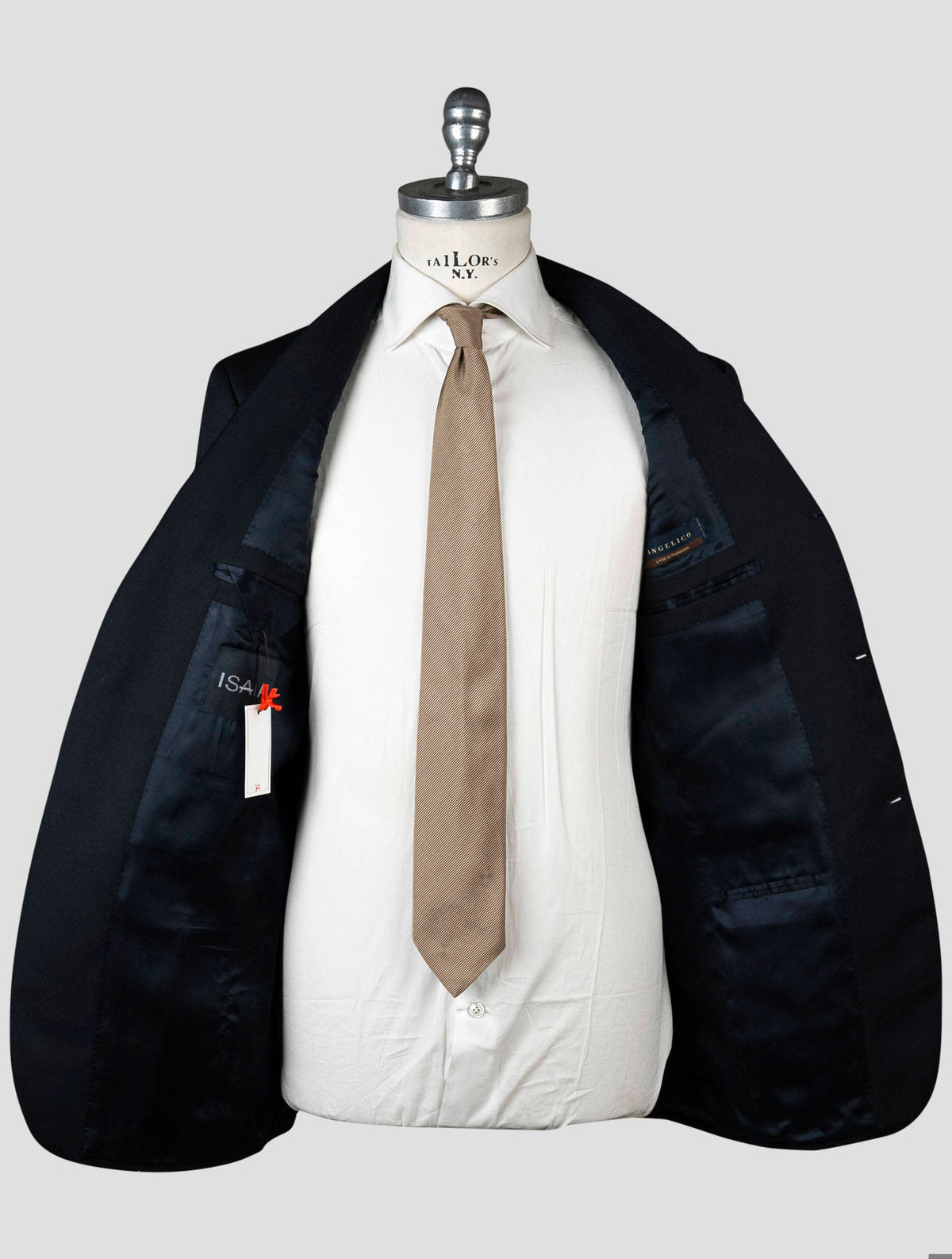 Isaia Black Wool Blazer