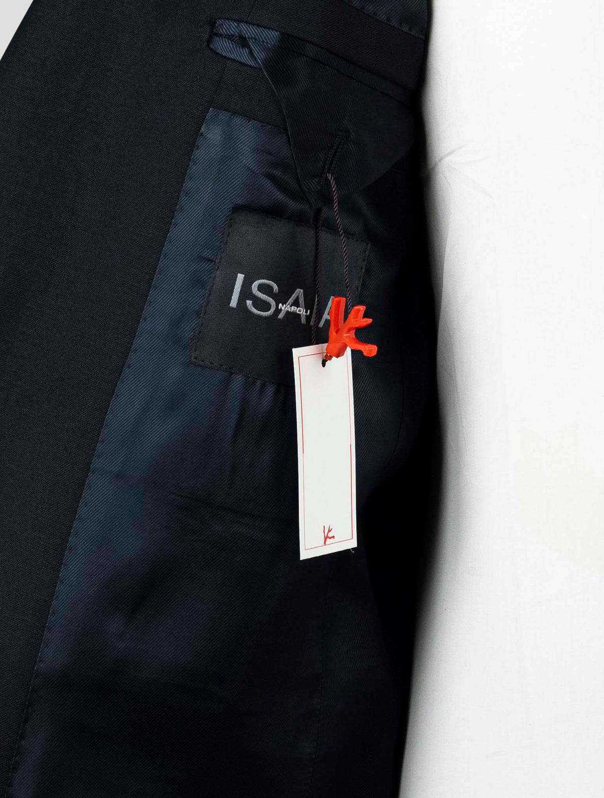 Isaia Black Wool Blazer