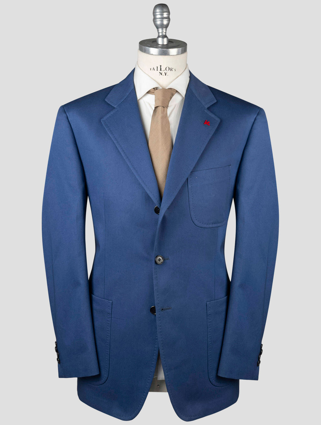 Isaia Isaia Blue Cotton Blazer Blue 000
