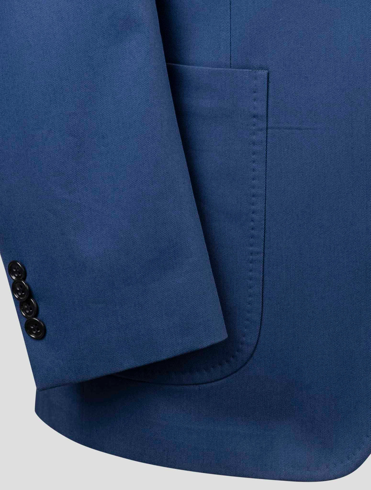Isaia Blue Cotton Blazer