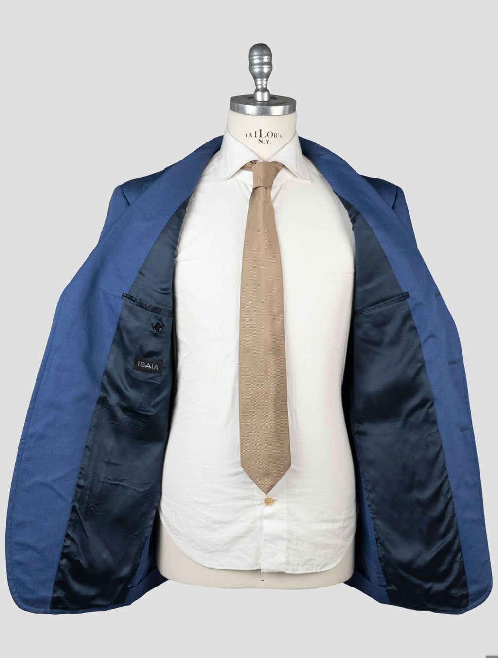 Isaia Blue Cotton Blazer