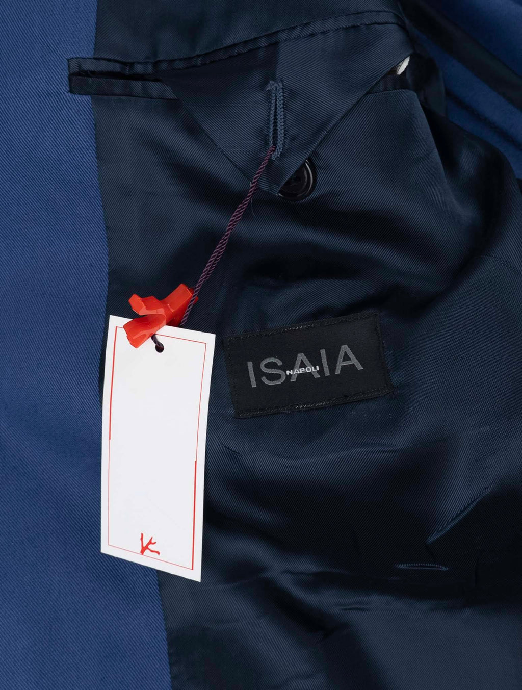 Isaia Blue Cotton Blazer