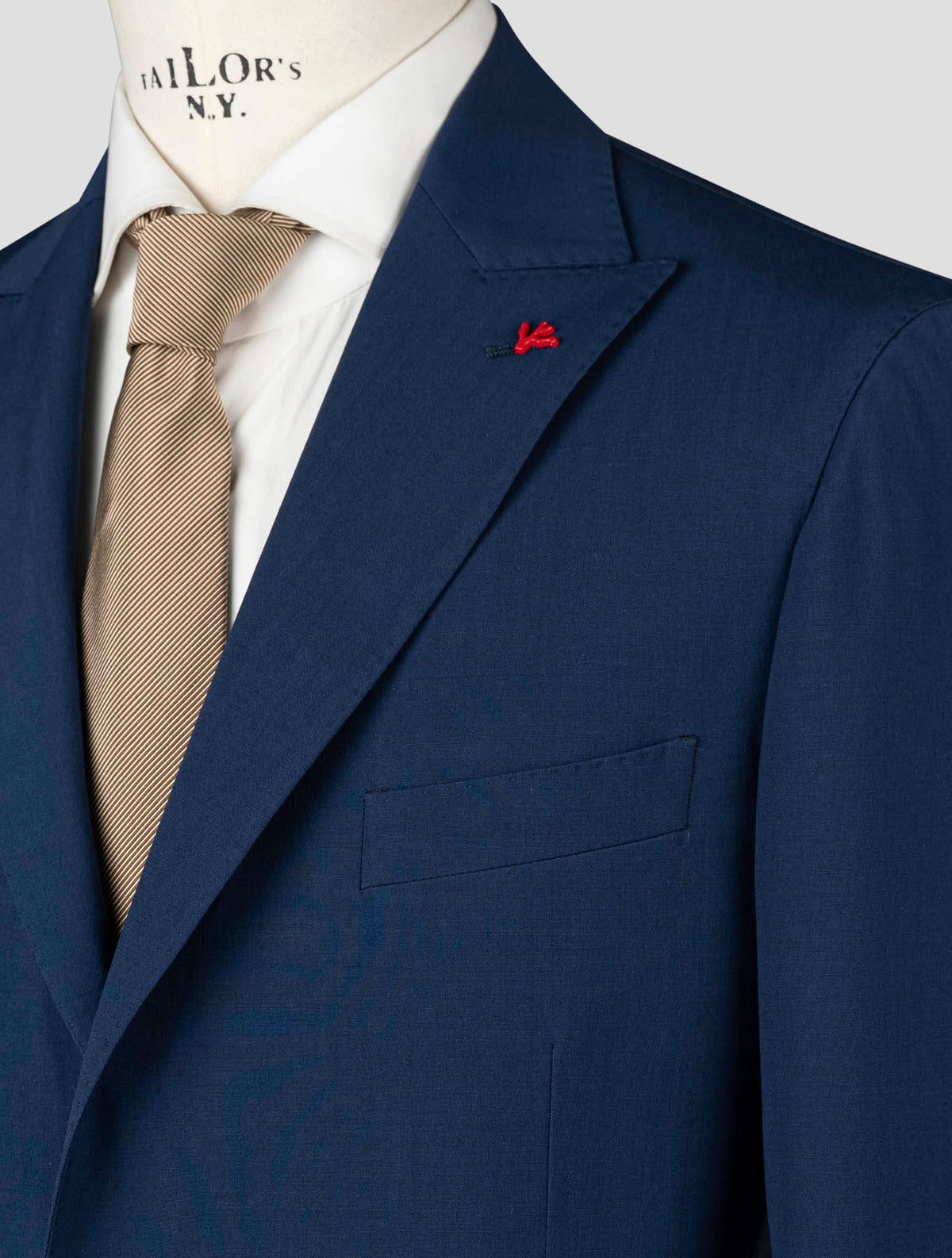 Isaia Blue Virgin Wool Blazer