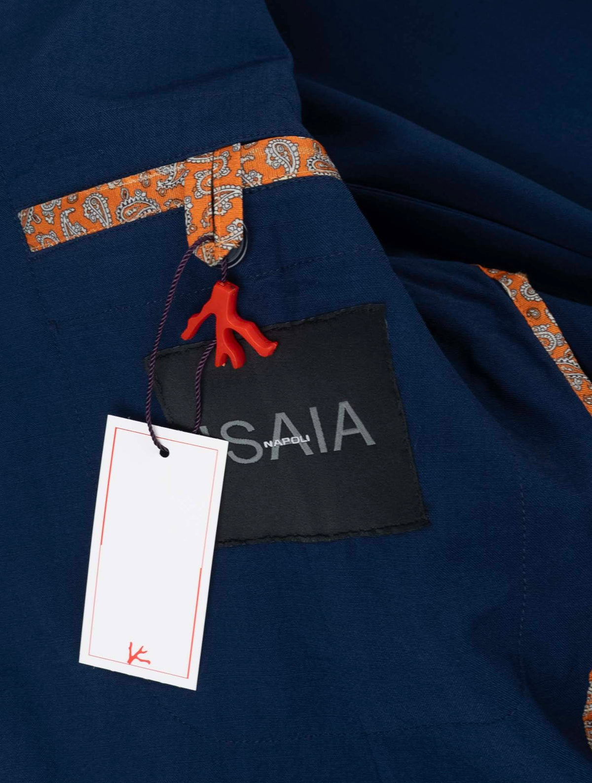 Isaia Blue Virgin Wool Blazer