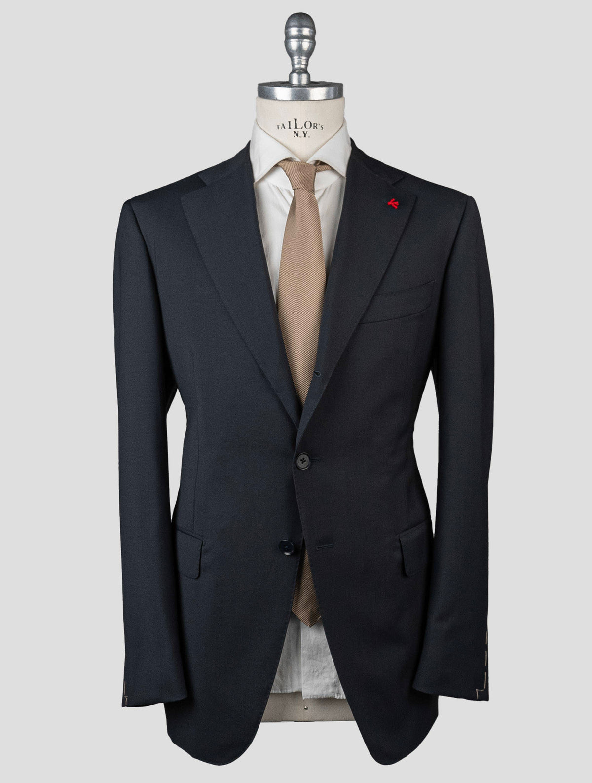 Isaia Brown Wool Linen Blazer