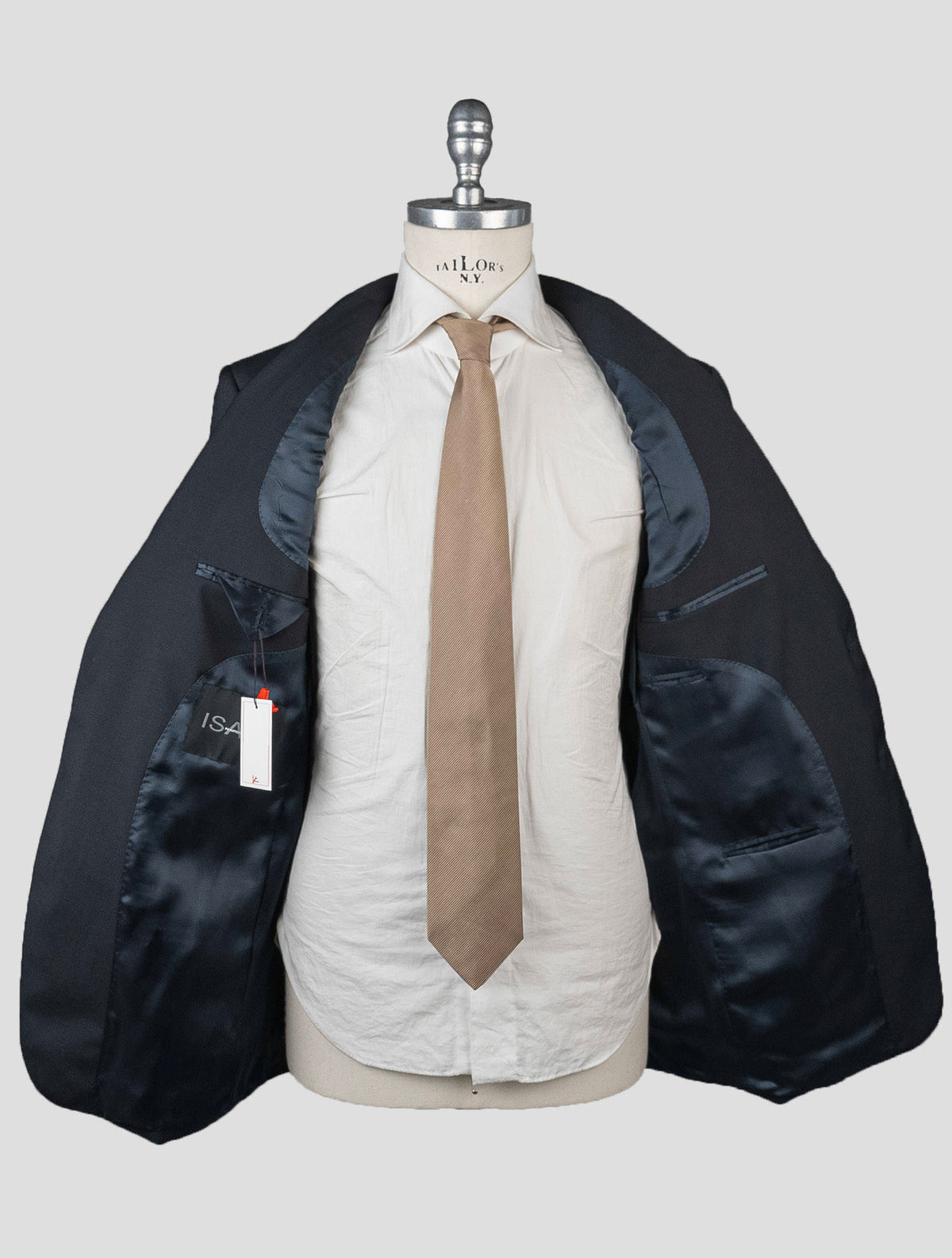 Isaia Brown Wool Linen Blazer