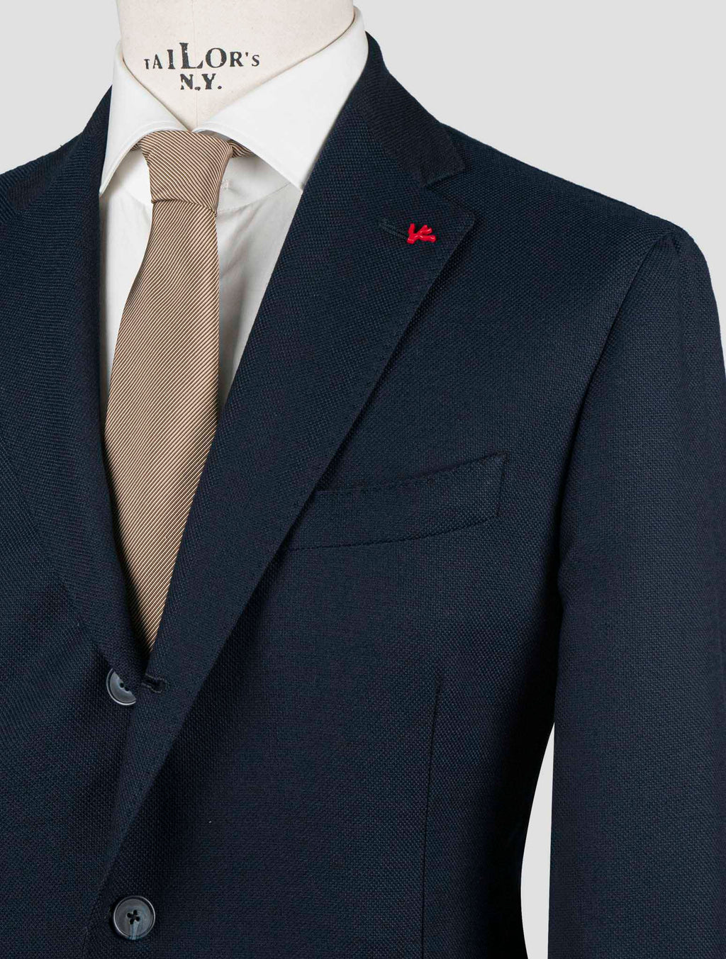 Isaia Blue Virgin Wool Blazer