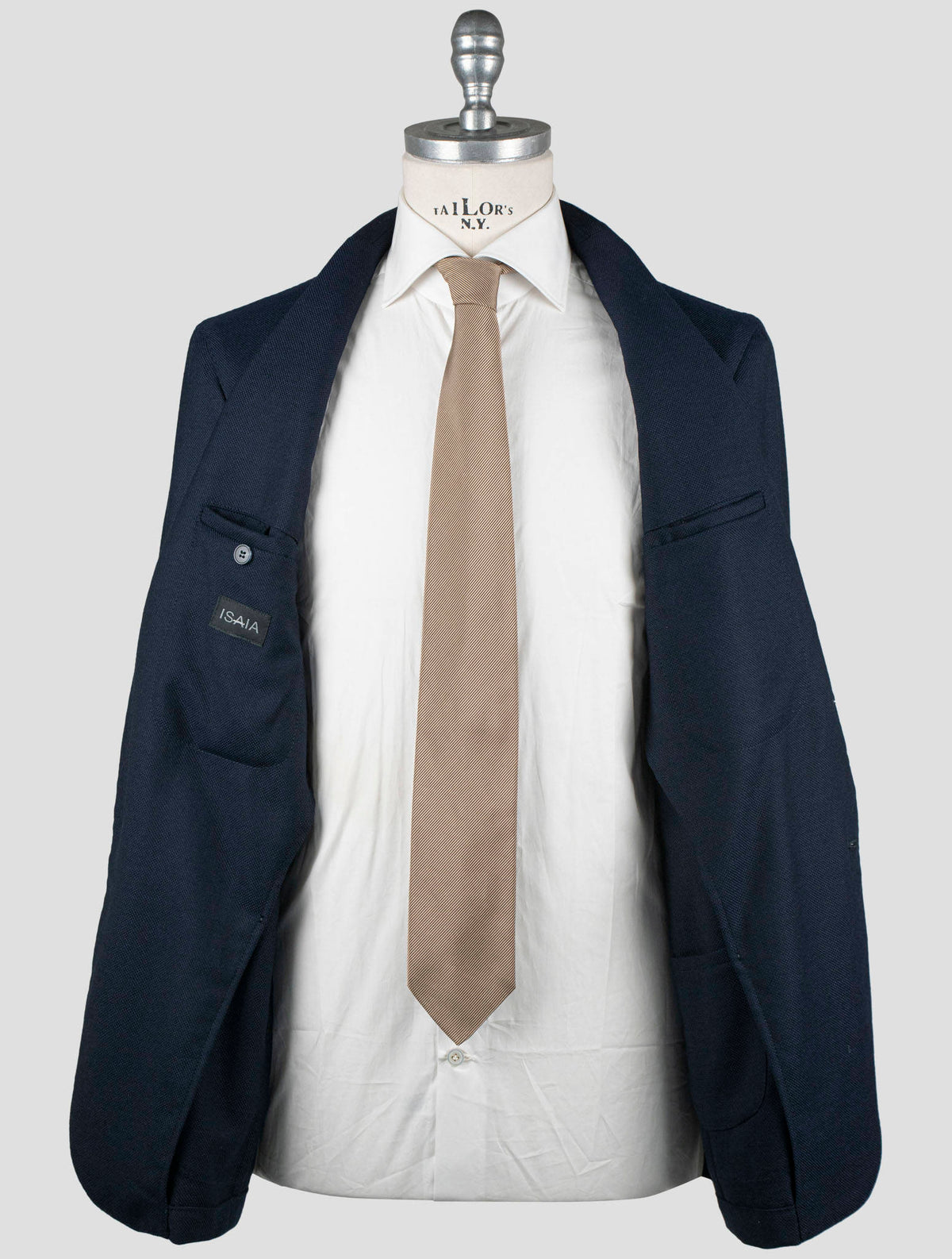 Isaia Blue Virgin Wool Blazer