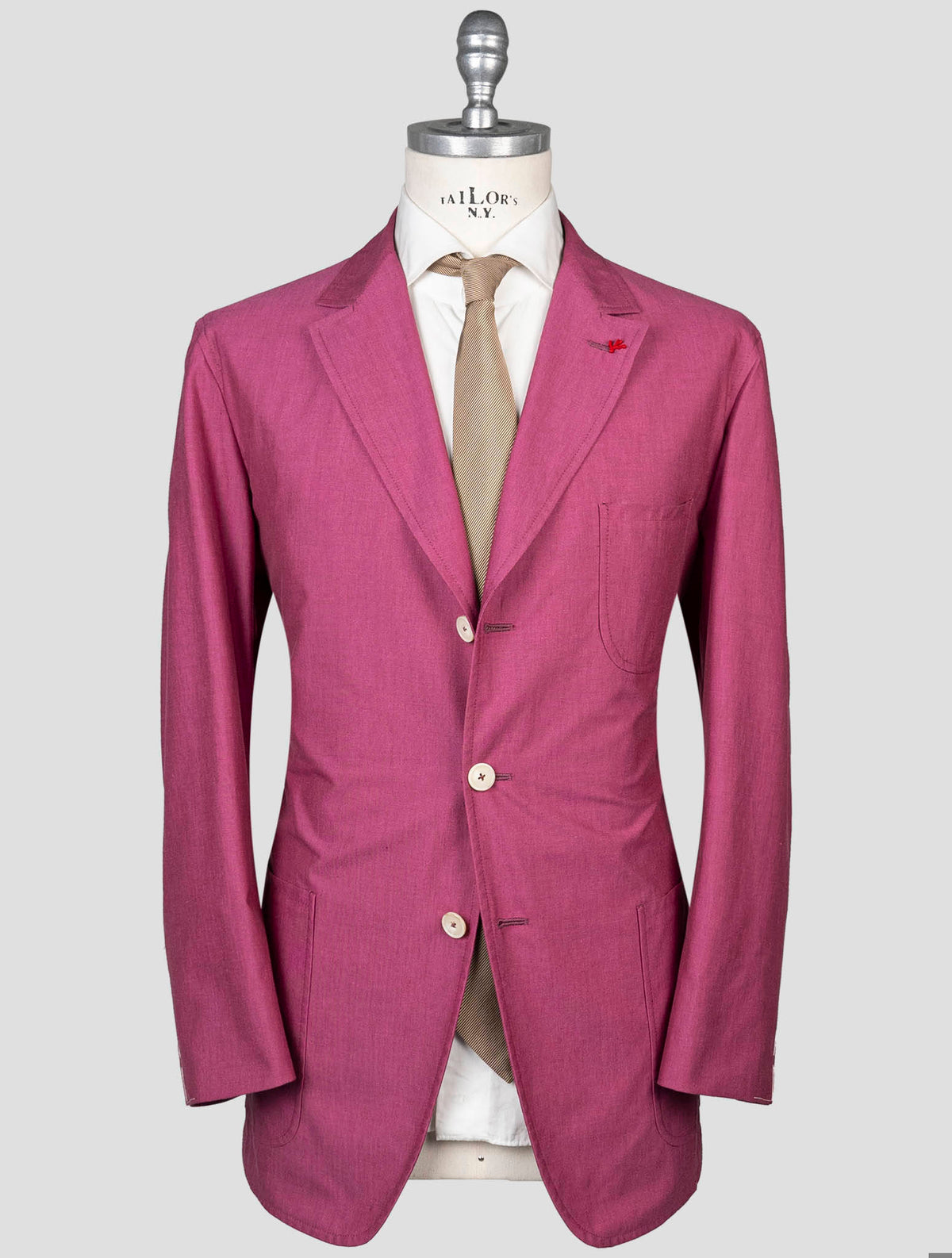 Isaia Purple Wool Blazer
