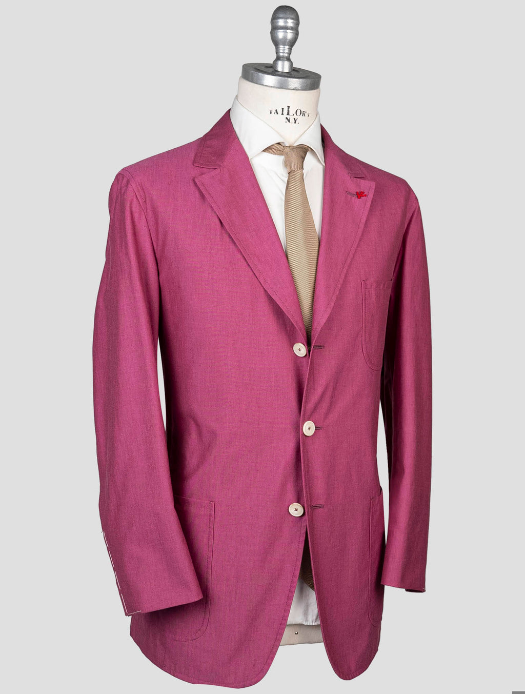 Isaia Isaia Purple Wool Blazer Purple 001