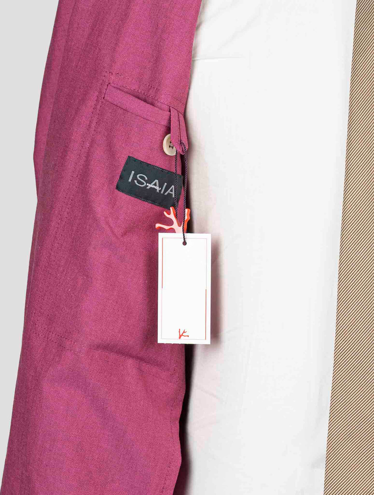 Isaia Purple Wool Blazer
