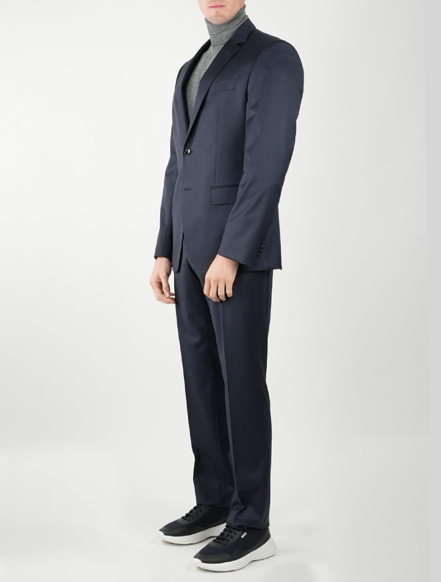 Hugo Boss Dark Blue Virgin Wool Suit