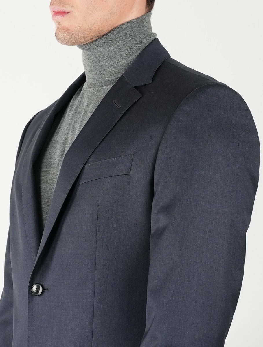Hugo Boss Dark Blue Virgin Wool Suit