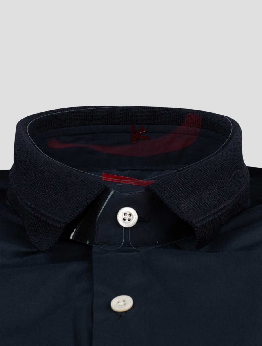 Isaia Blue Cotton Shirt