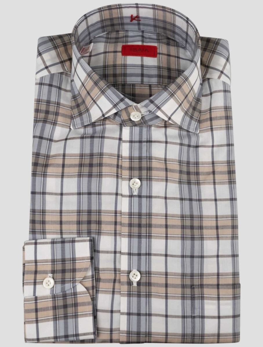 Isaia Multicolor Cotton Shirt