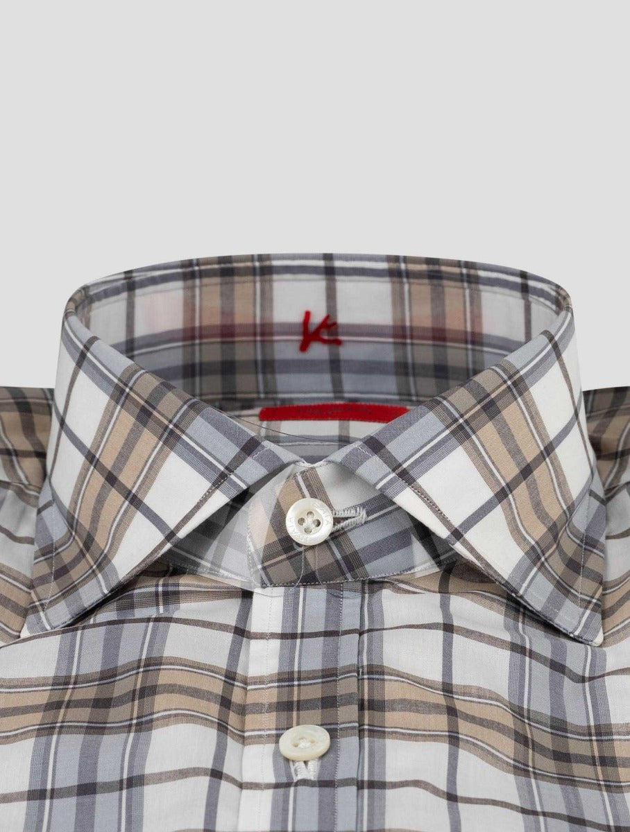 Isaia Multicolor Cotton Shirt