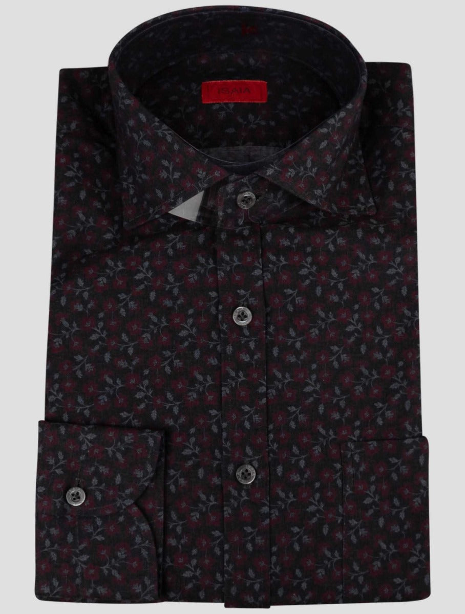 Isaia Multicolor Cotton Shirt