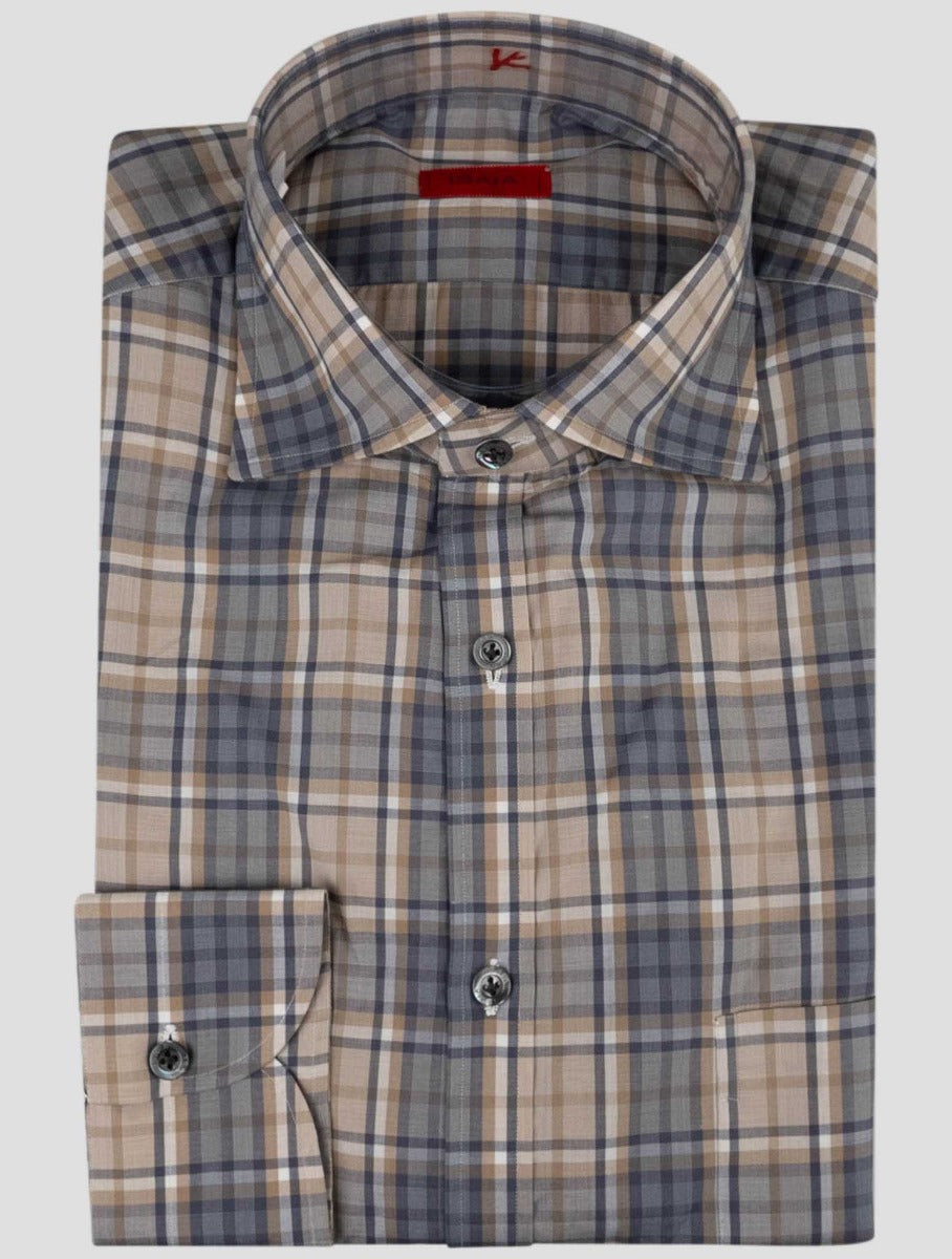 Isaia Multicolor Cotton Shirt