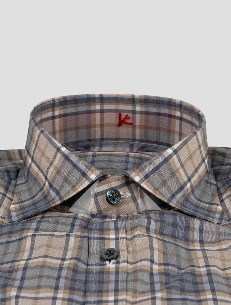 Isaia Multicolor Cotton Shirt