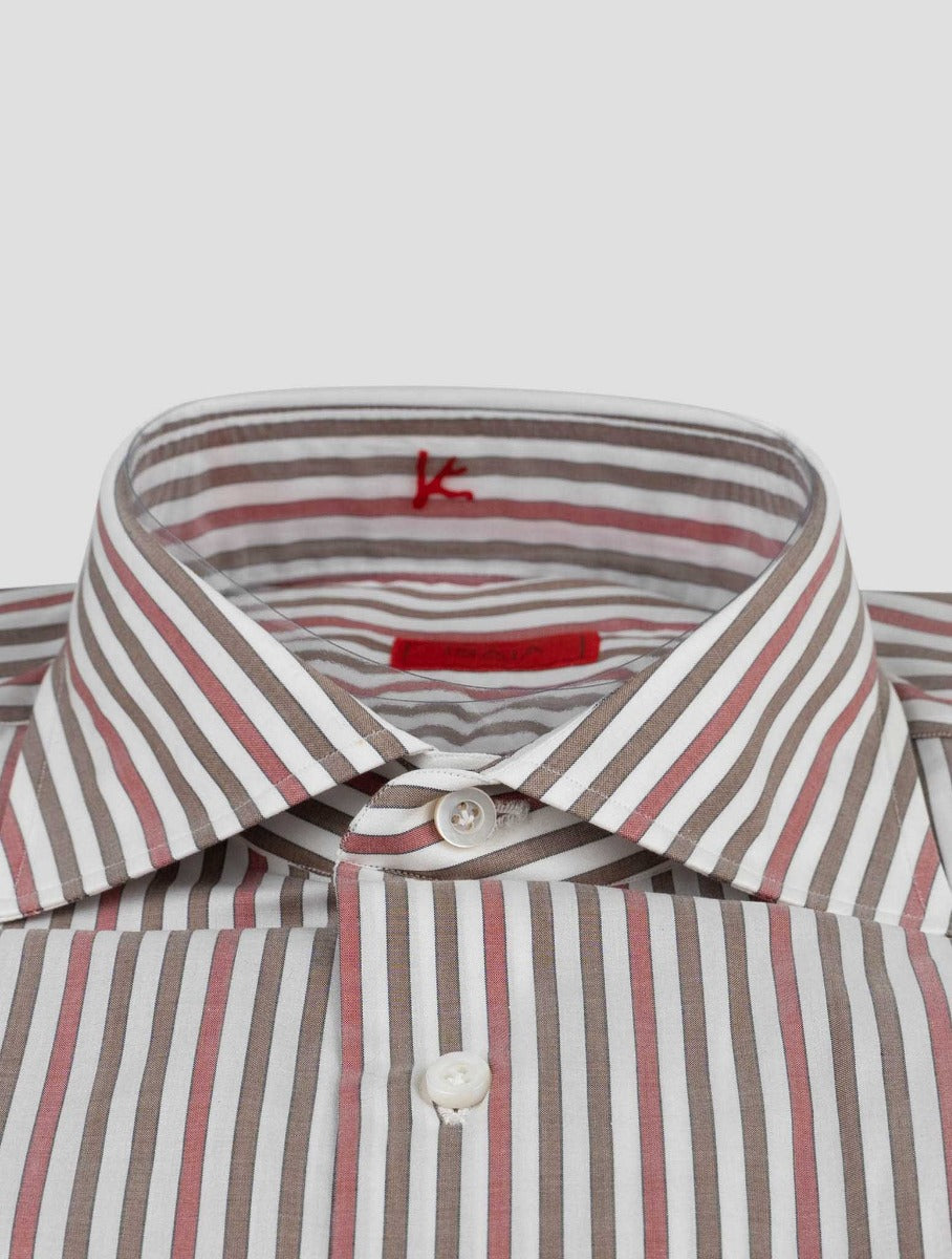 Isaia Multicolor Cotton Shirt