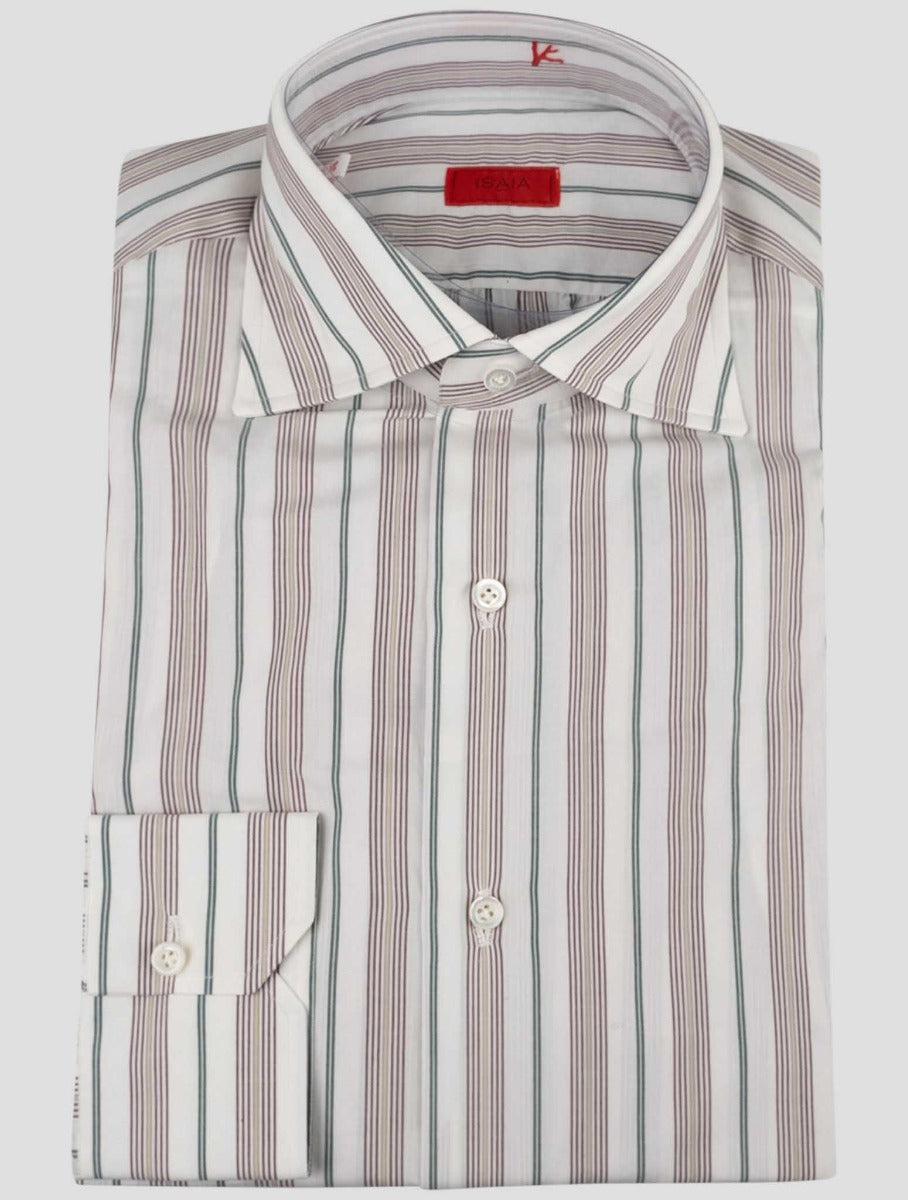 Isaia Multicolor Cotton Shirt