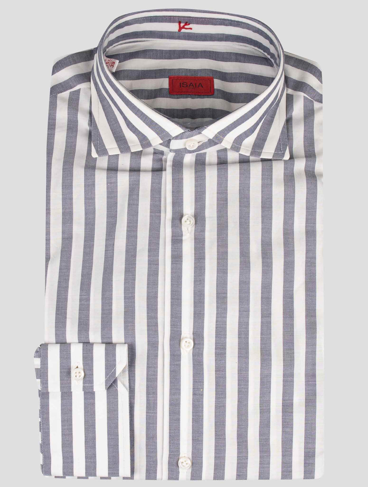 Isaia Isaia Light Blue White Cotton Shirt Light Blue / White 000