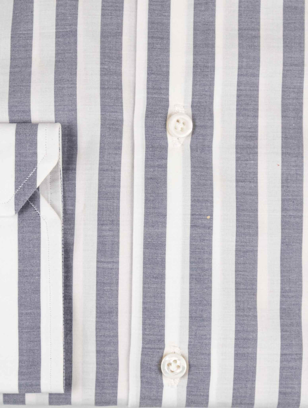 Isaia Light Blue White Cotton Shirt