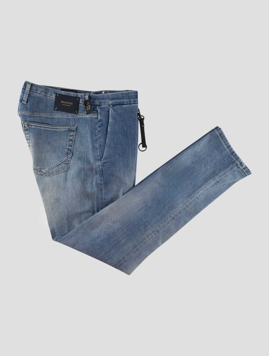 Incotex Blue Cotton Els Ea Jeans