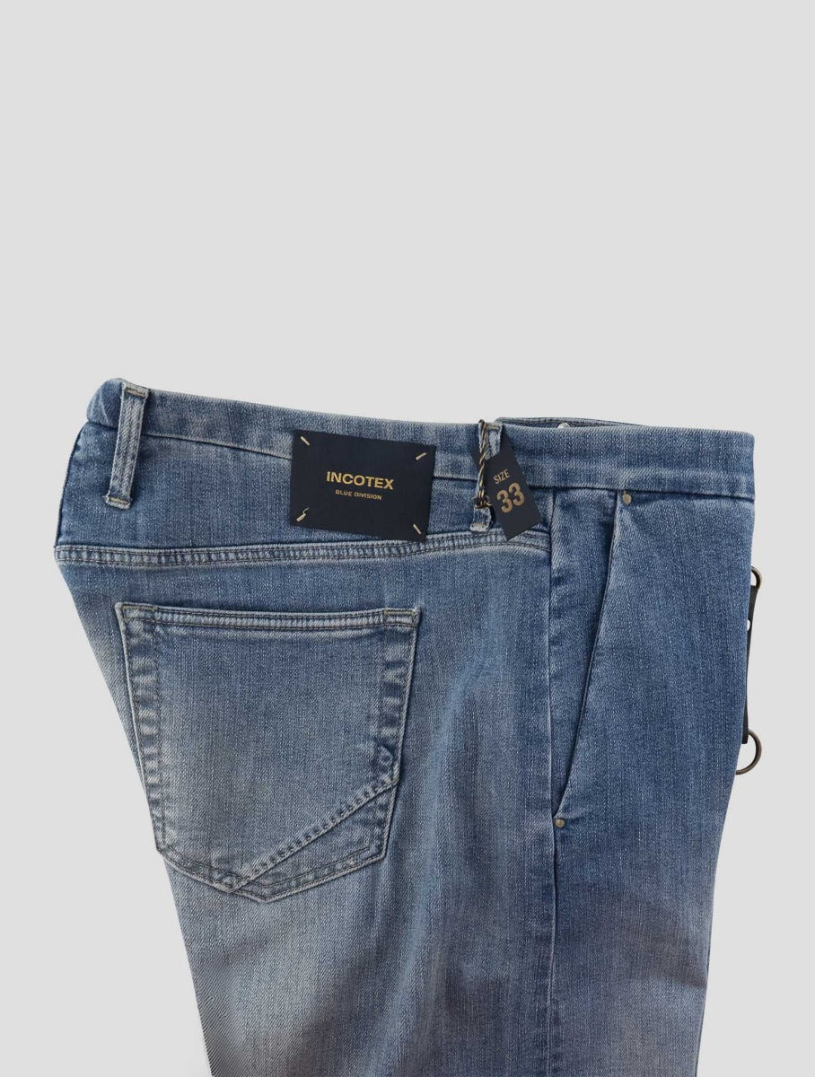 Incotex Blue Cotton Els Ea Jeans