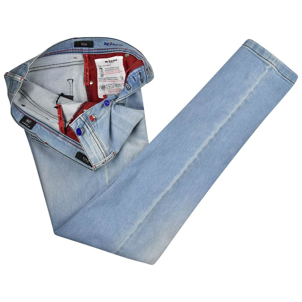 Kiton KITON Blue Cotton Ea Jeans Blue 001