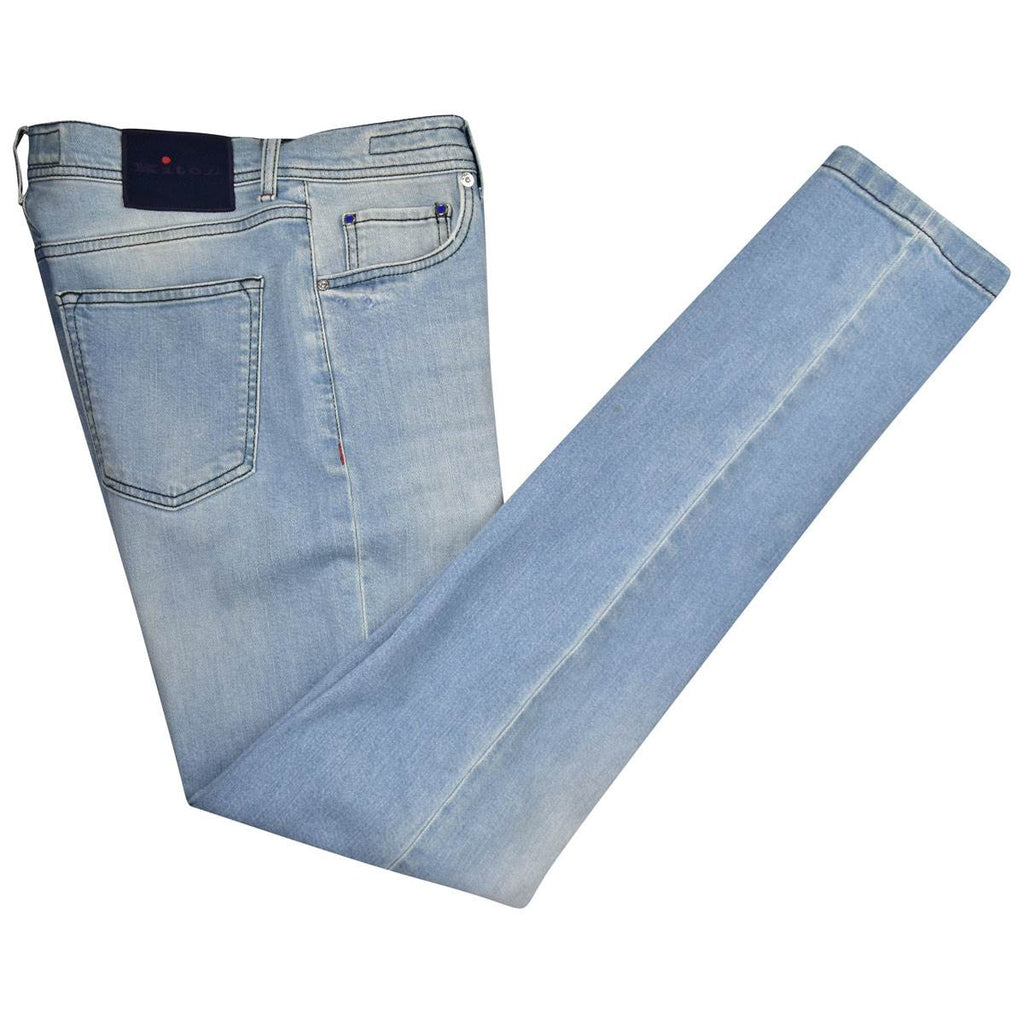KITON Blue Cotton Ea Jeans