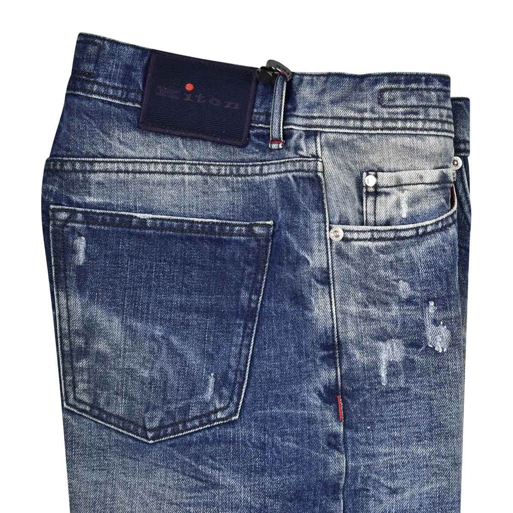 KITON Blue Cotton Ea Jeans