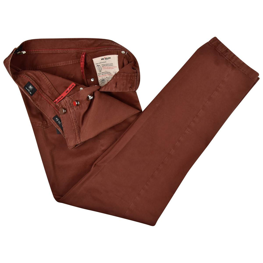 Kiton KITON Burgundy Cotton Ea Jeans Burgundy 001