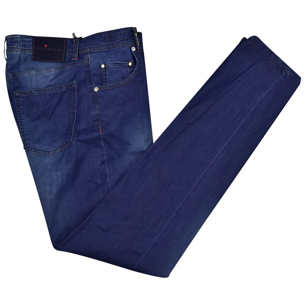 KITON Blue Cotton Ea Jeans