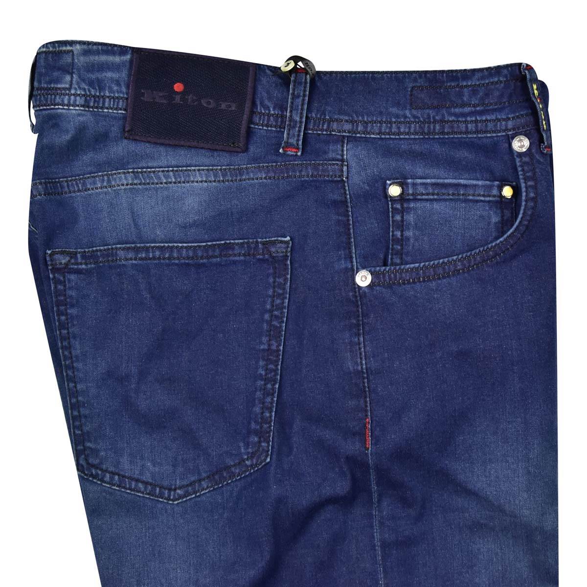 KITON Blue Cotton Ea Jeans