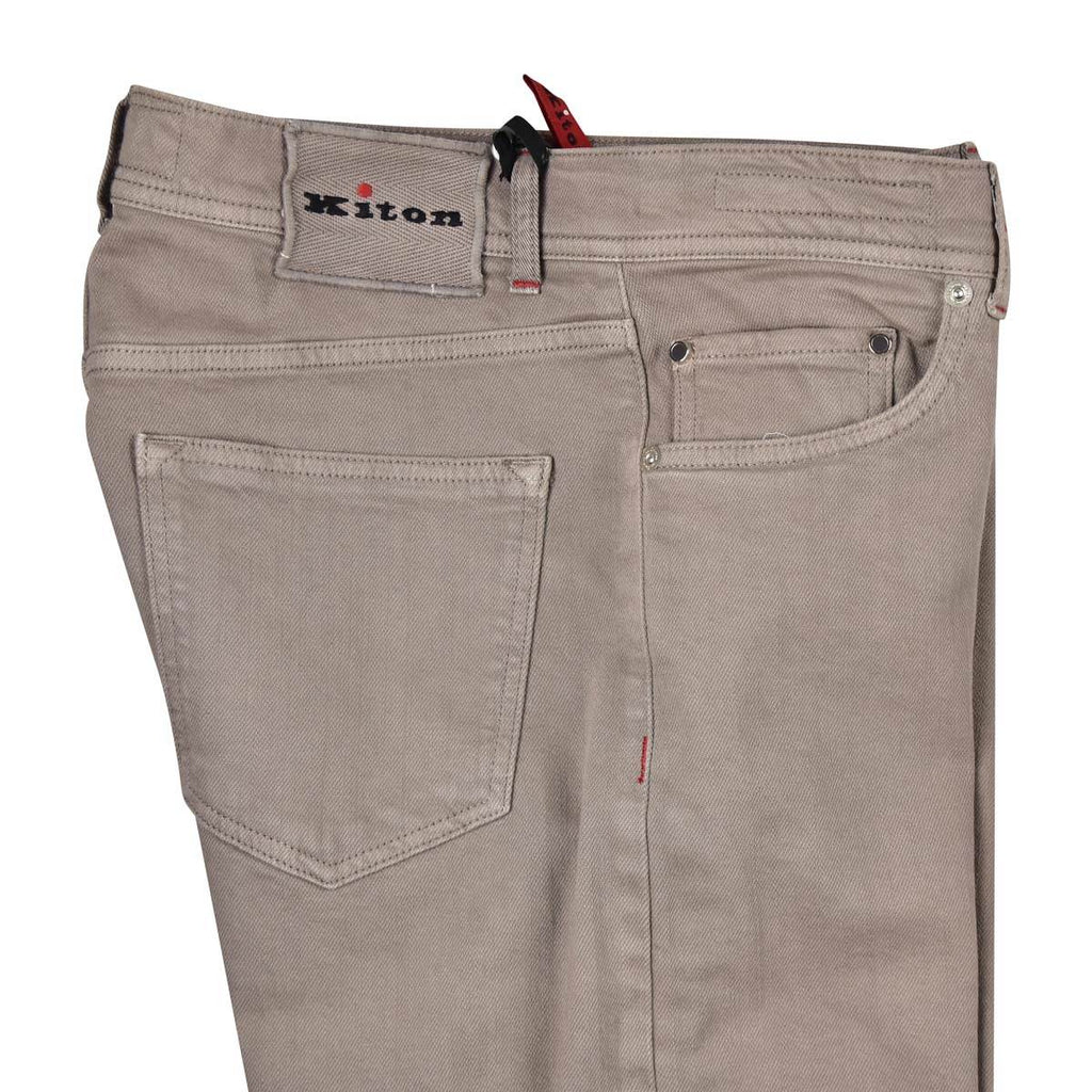 KITON Brown Cotton Ea Jeans