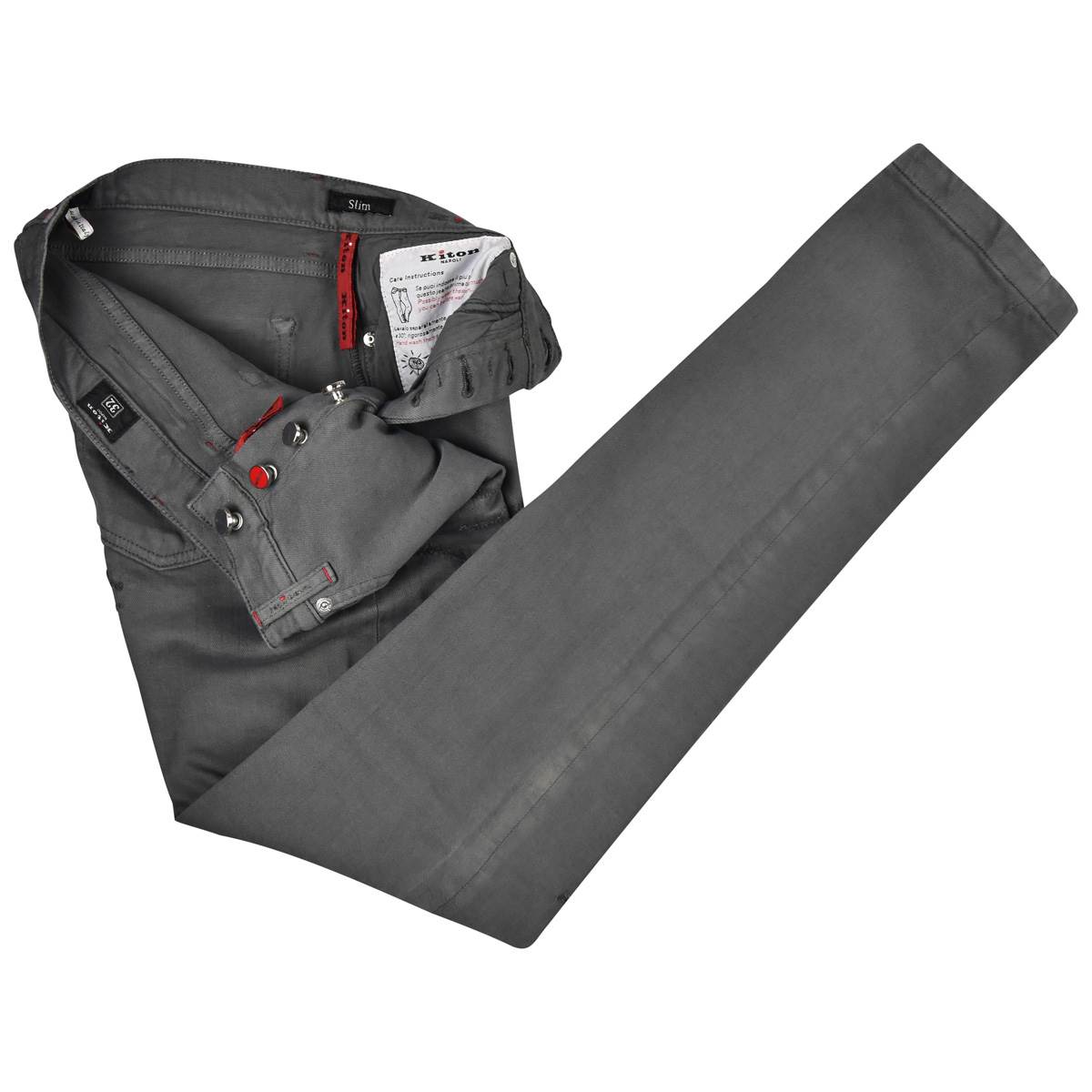 KITON Gray Cotton Ea Jeans
