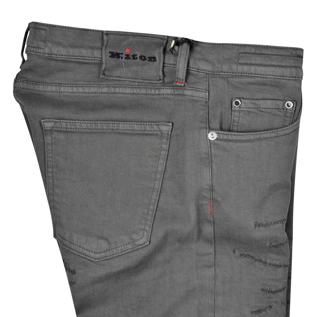 KITON Gray Cotton Ea Jeans