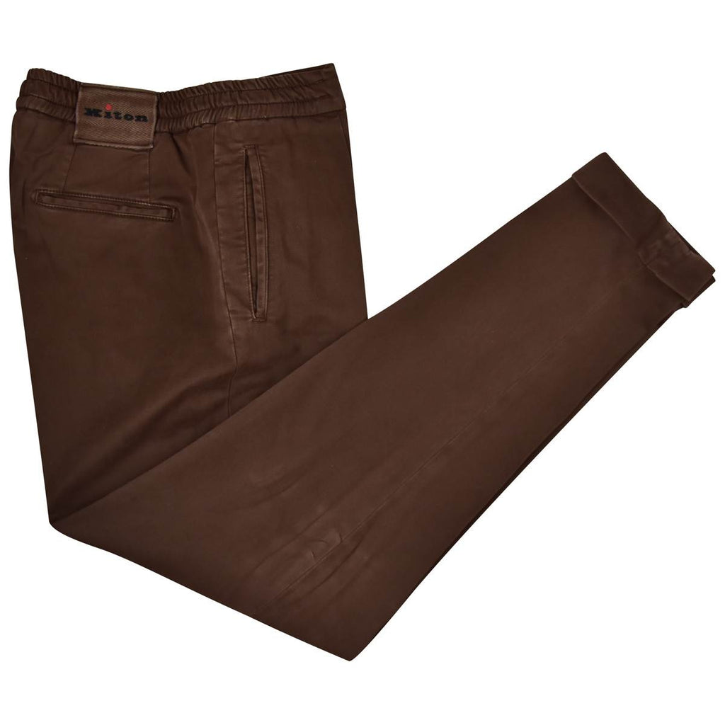 KITON Brown Cotton Ea Pants