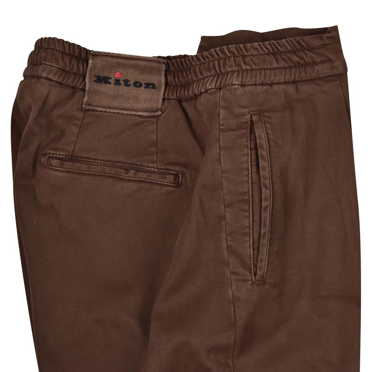 KITON Brown Cotton Ea Pants