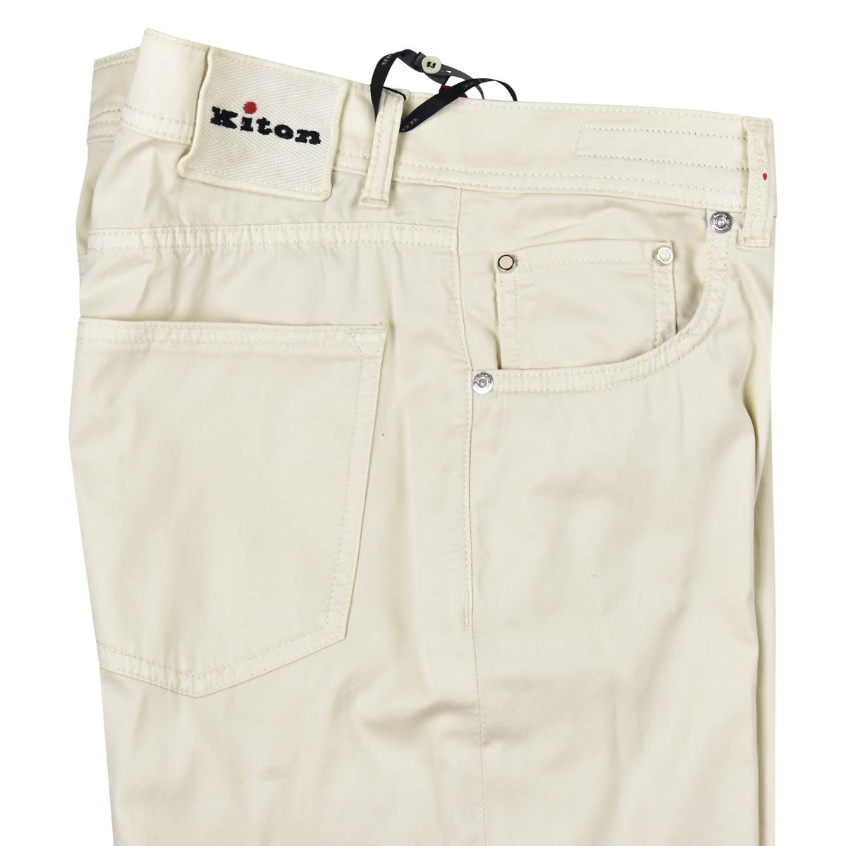 KITON Beige Cotton Silk Ea Jeans