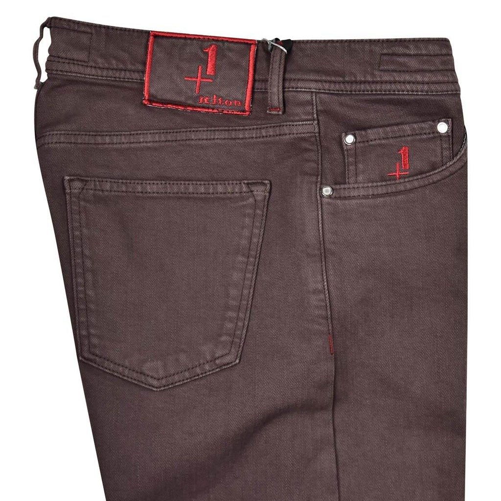KITON Brown Cotton Ea Special Edition Jeans