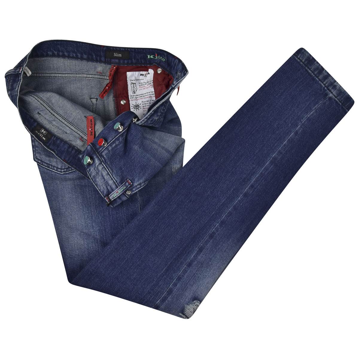 KITON Blue Cotton Ea Jeans
