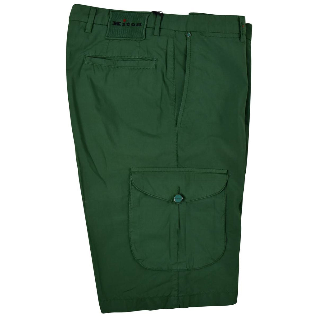 Kiton KITON Green Cotton Short Pants Green 000