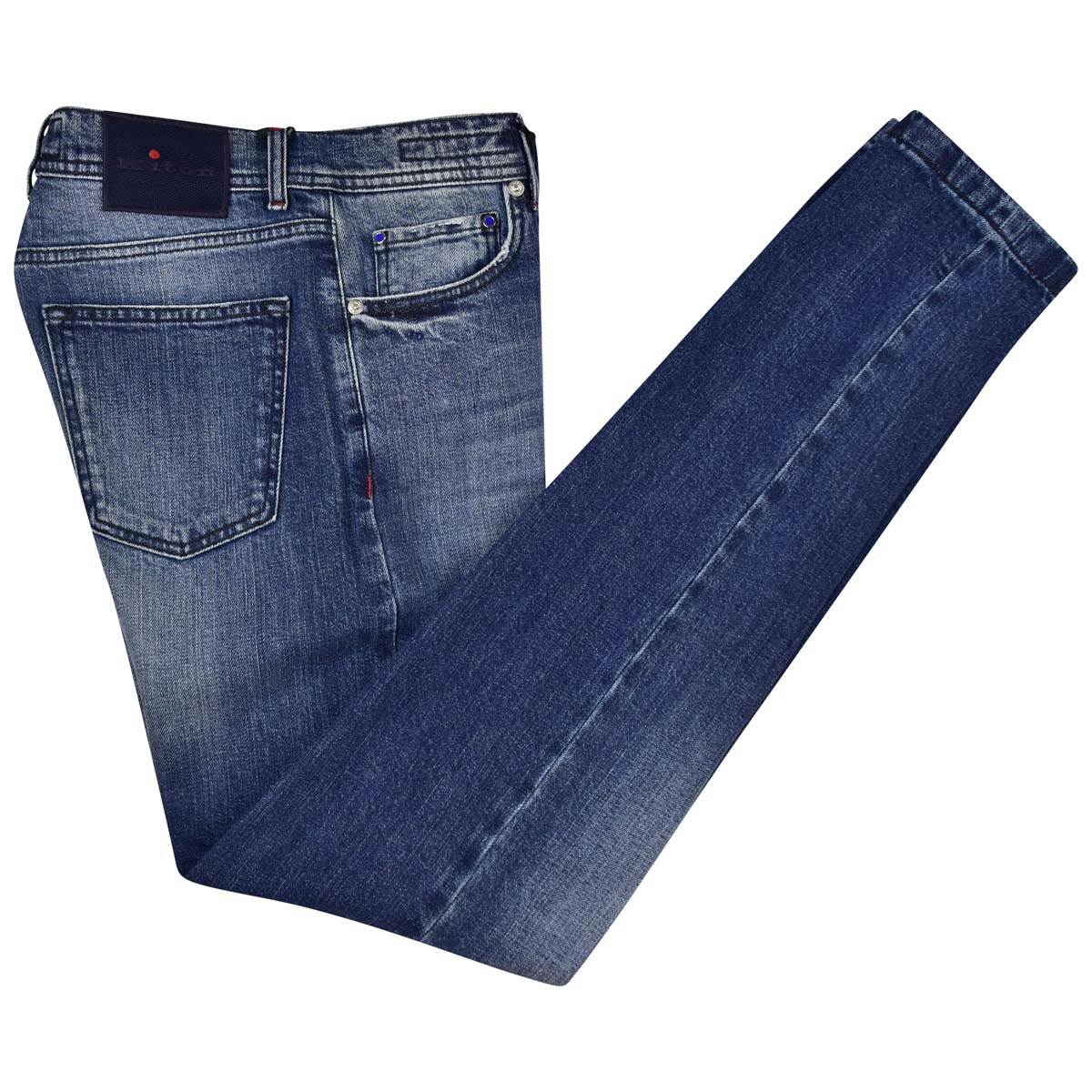 Kiton KITON Blue Cotton Ea Jeans Blue 000