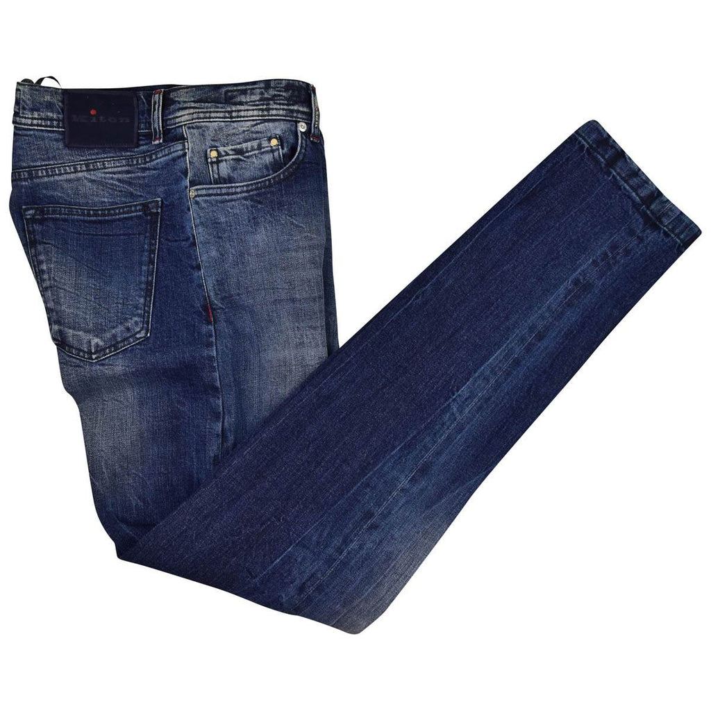 Kiton KITON Blue Cotton Ea Jeans Blue 000