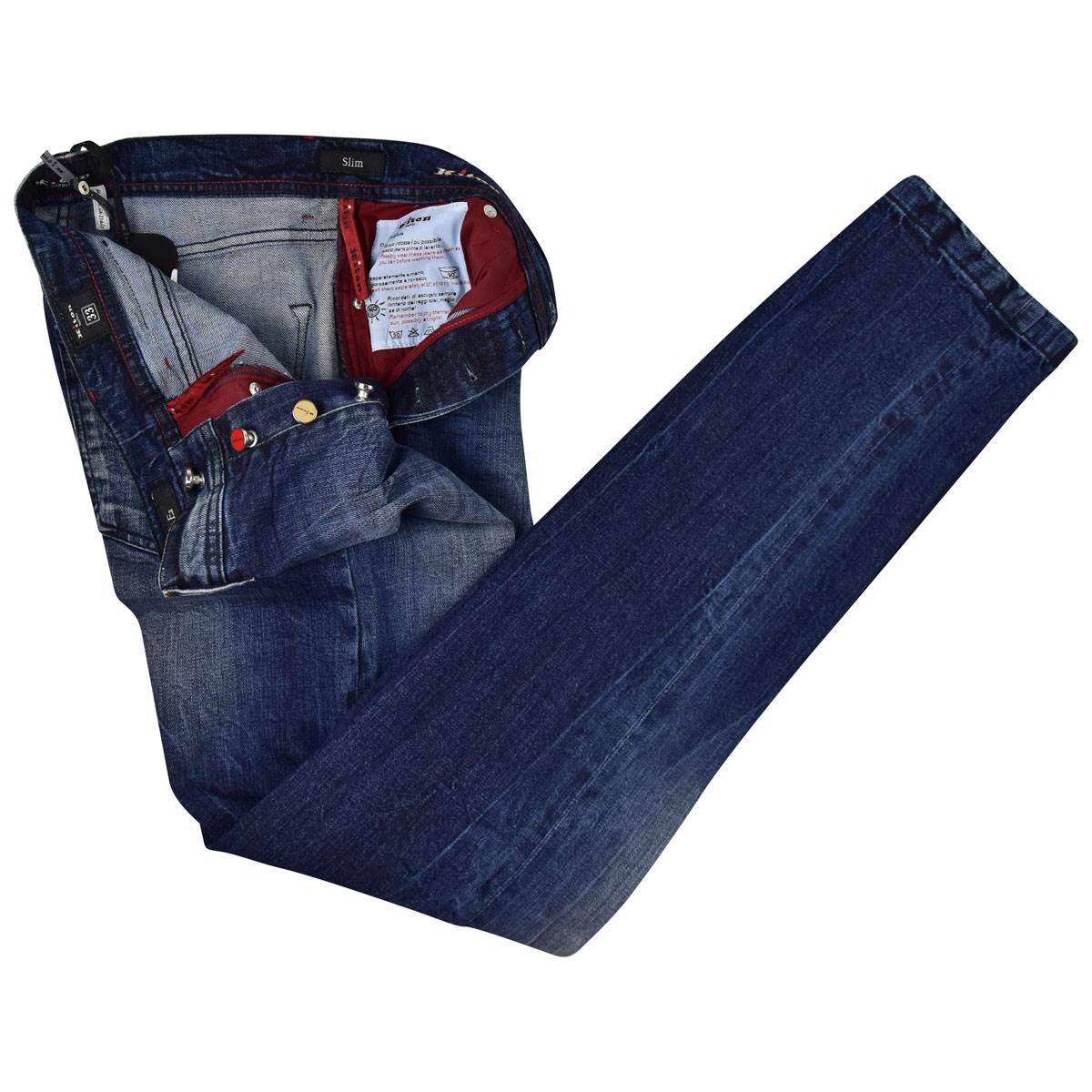 Kiton KITON Blue Cotton Ea Jeans Blue 001