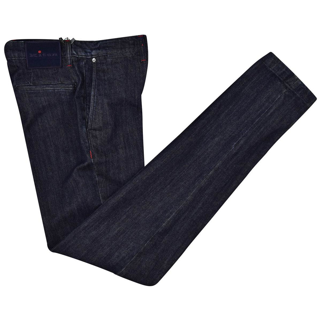 Kiton KITON Blue Cotton Cashmere Ea Pants Blue 000