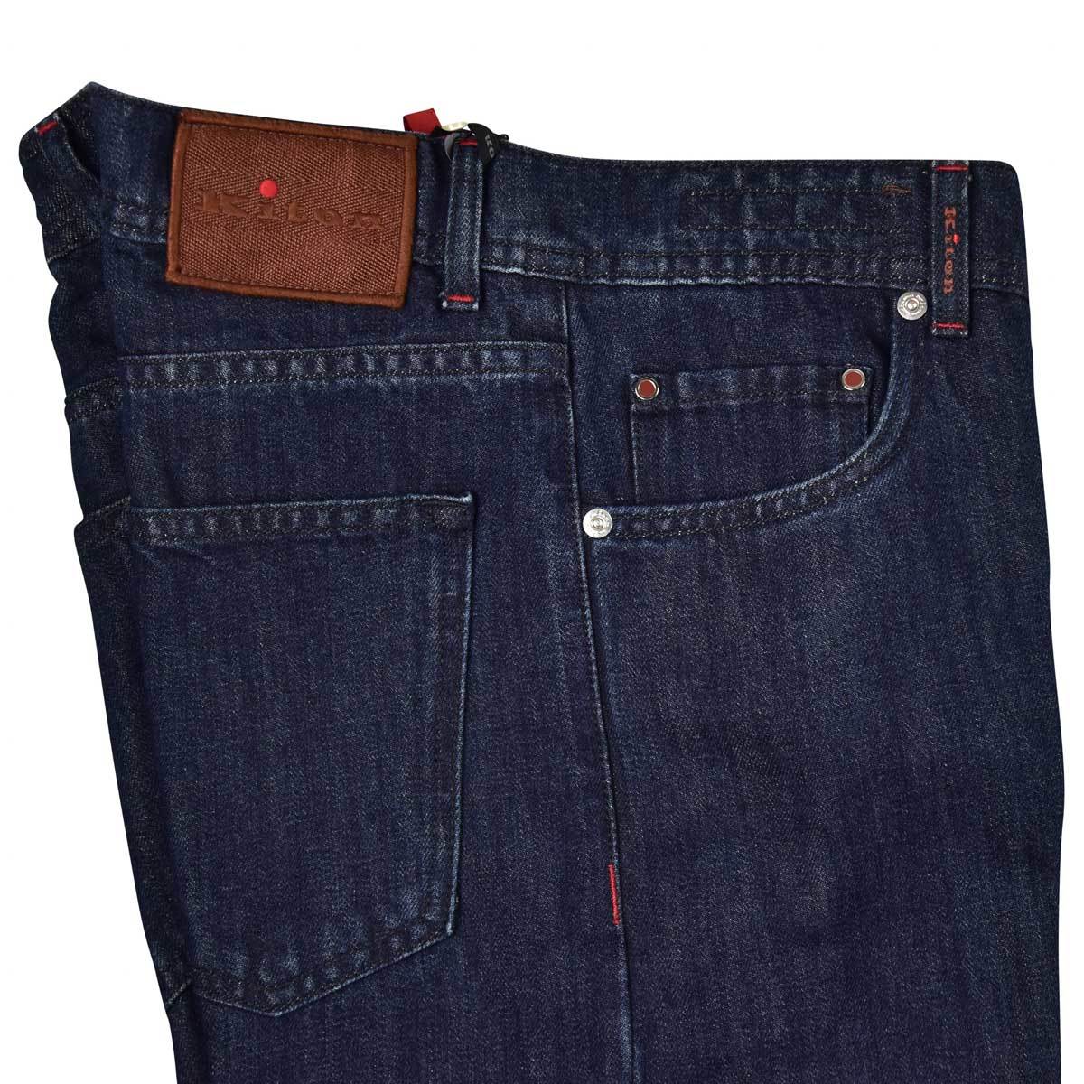 KITON Blue Cotton Jeans